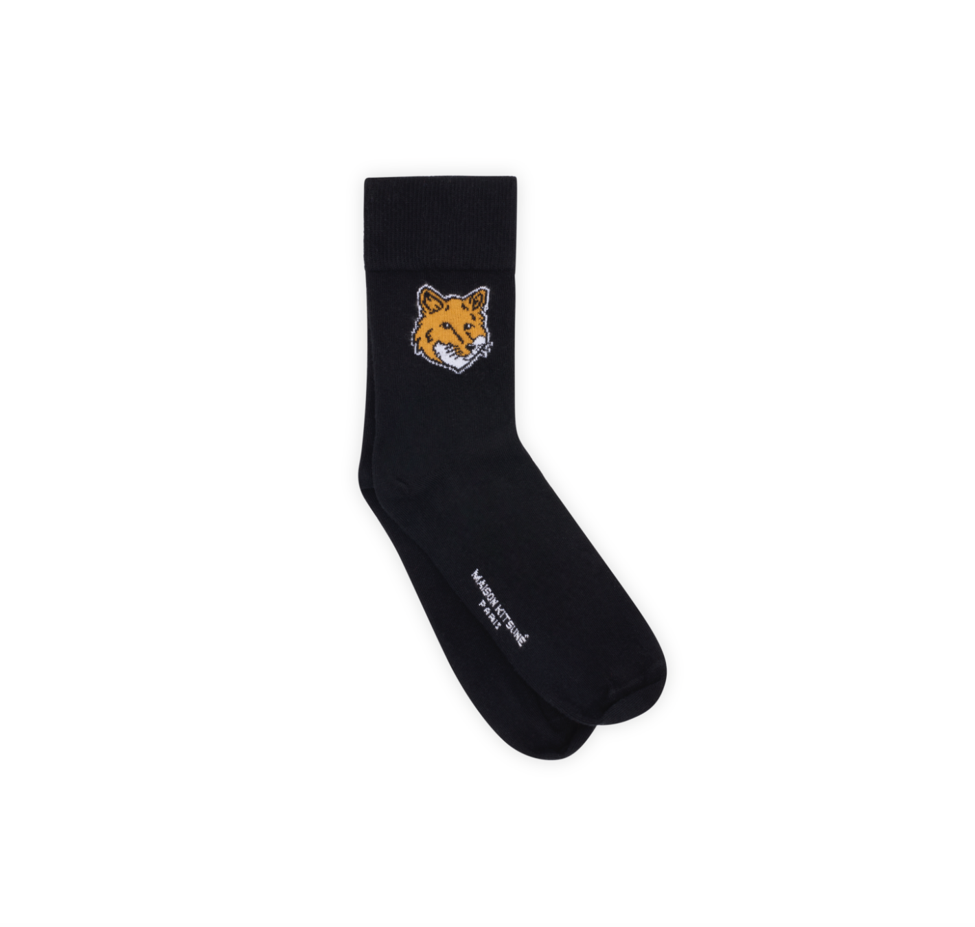 Fox head socks, black
