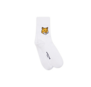 Fox head socks white