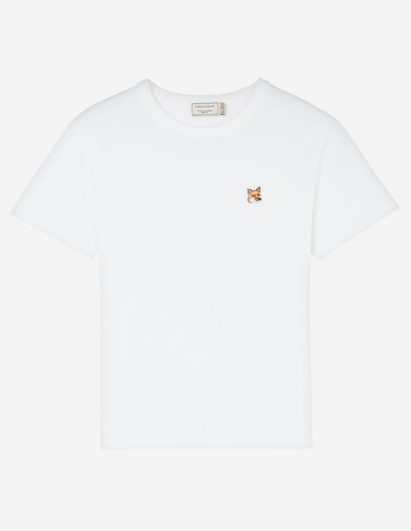Fox head patch t-shirt WHITE