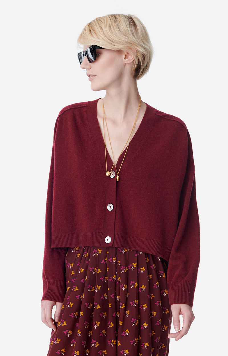 Venezuela cardigan, bordeaux