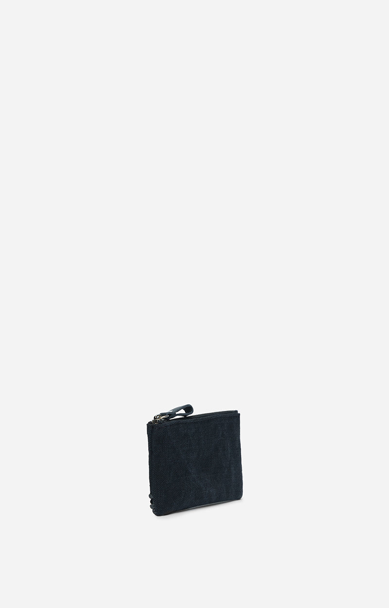 Zipped clutch, black