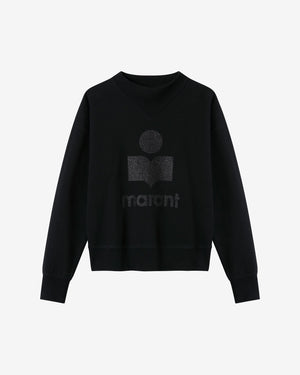Moby sweatshirt, black glitter