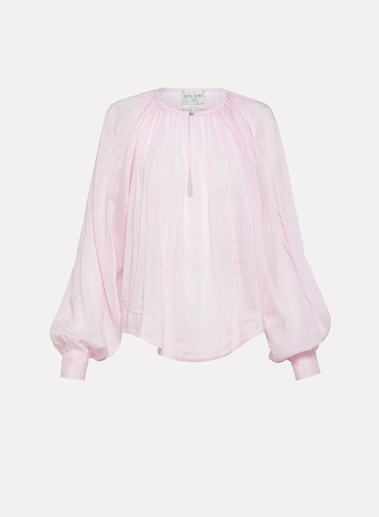 13624 co/silk bohemian shirt, oyster