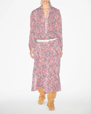 Dalida dress, black/ochre