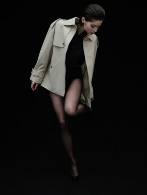 Oversized Gabardine Jacket, Sand