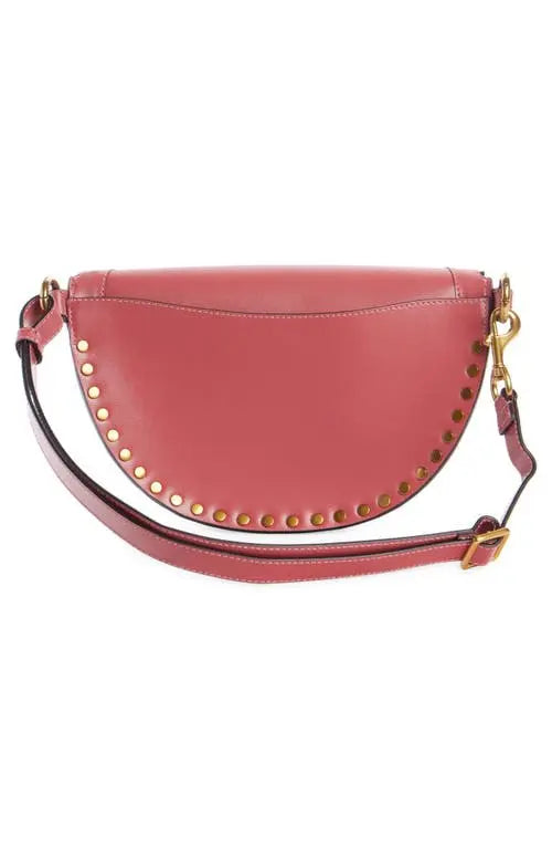Skano leather belt bag, Antik pink