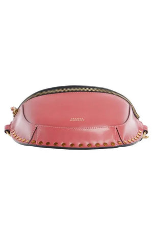Skano leather belt bag, Antik pink