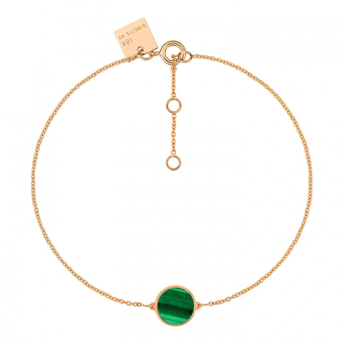 Mini Ever Malachite Disc Bracelet