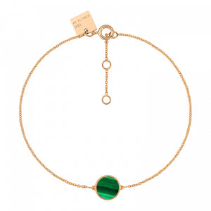 Mini Ever Malachite Disc Bracelet