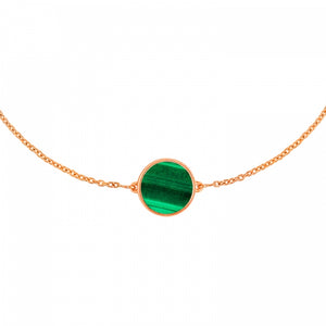 Mini Ever Malachite Disc Bracelet