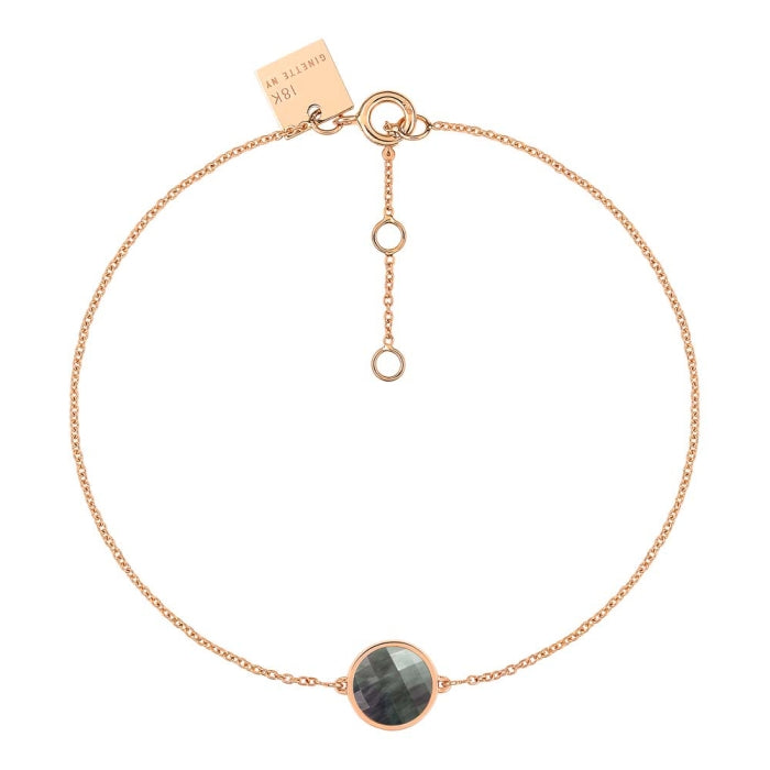 Mini Pixie Ever Black MOP Disc Bracelet