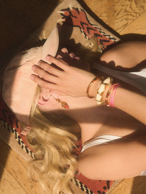 Honolulu bracelet, opal cornaline