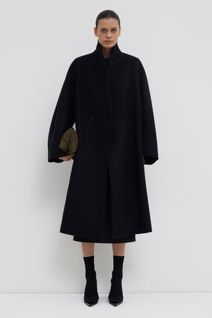Caparis round sleeve coat