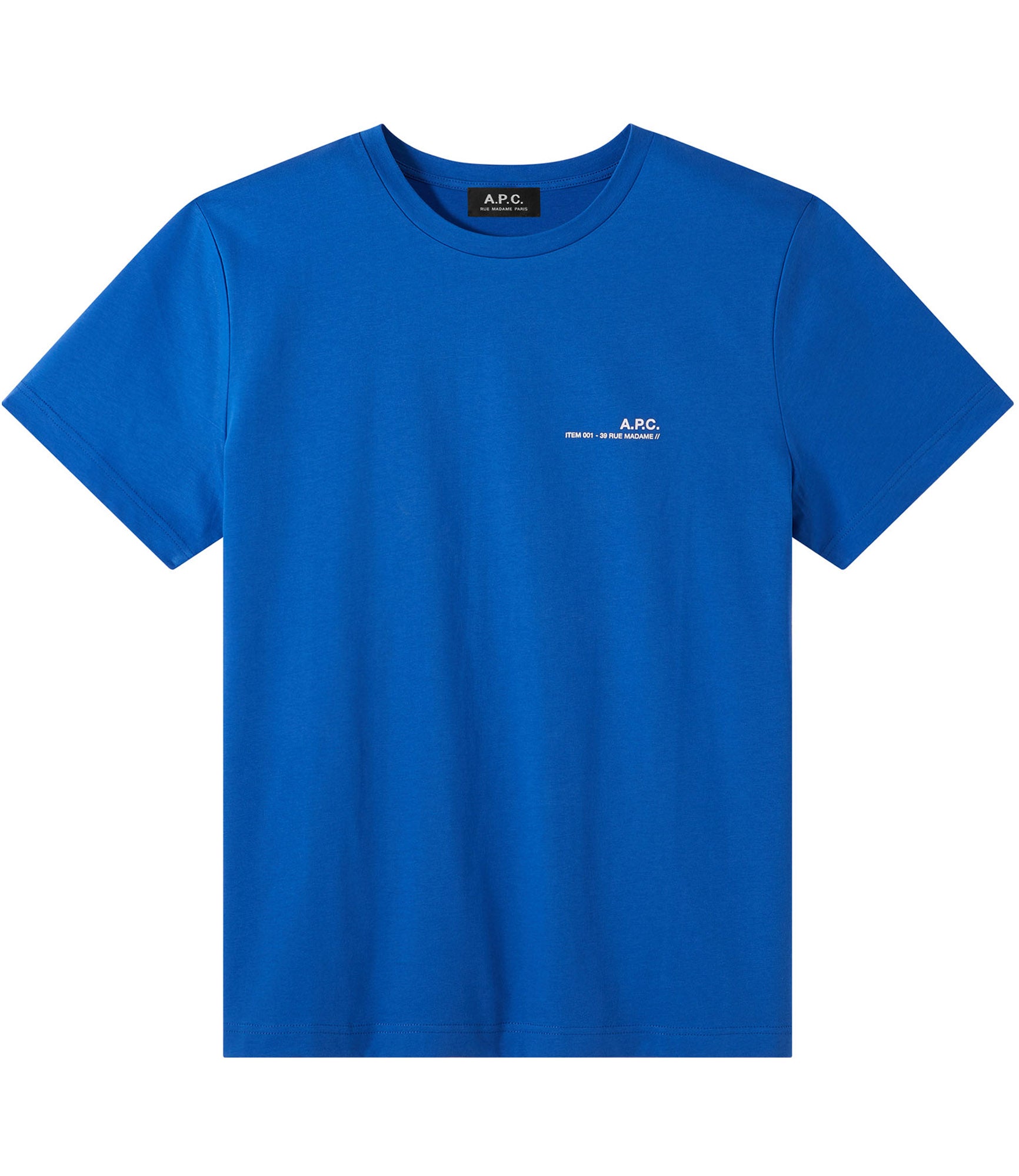 T-shirt item f, cobalt blue