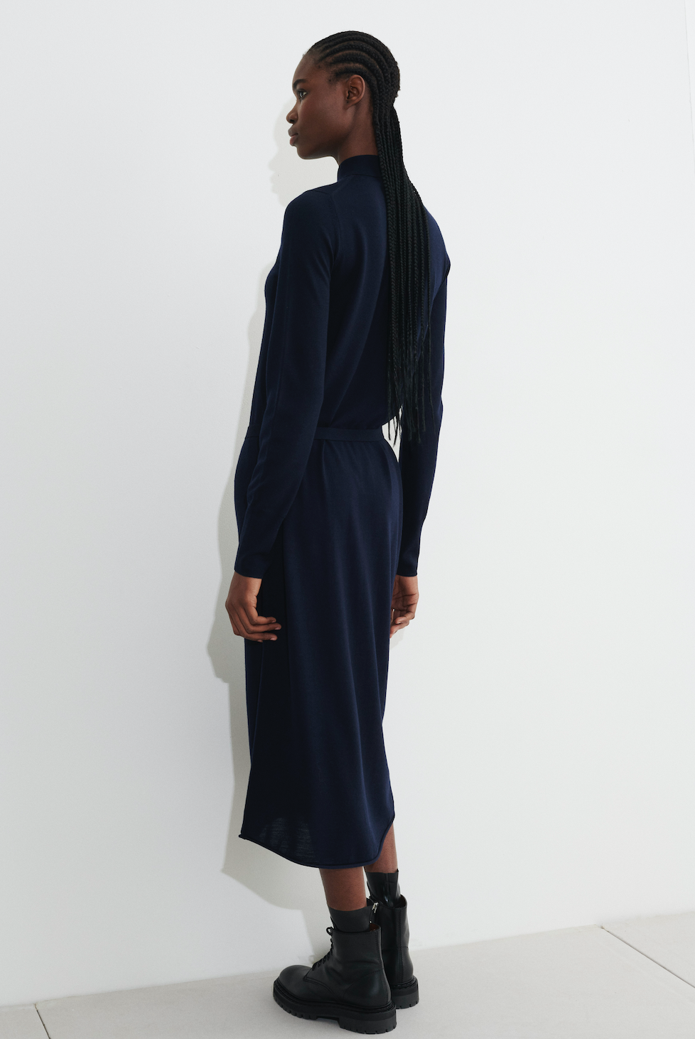 Kuja shirt dress, dark navy