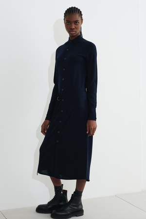 Kuja shirt dress, dark navy