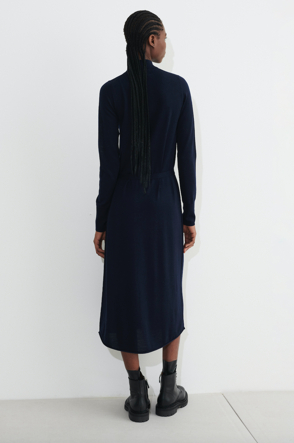 Kuja shirt dress, dark navy