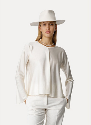 blouse in stretchy weighty silk satin, pure