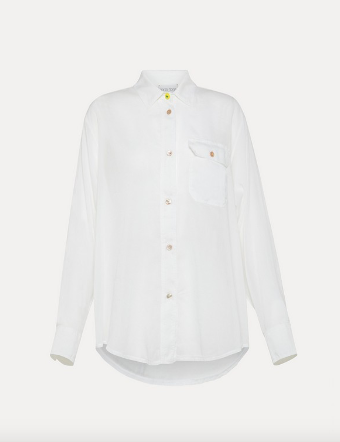 my shirt, white, Amourrina button