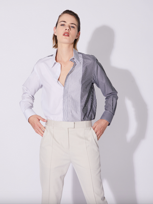 BB black white stripe shirt