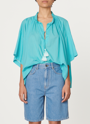 Tyliam blouse, turquoise