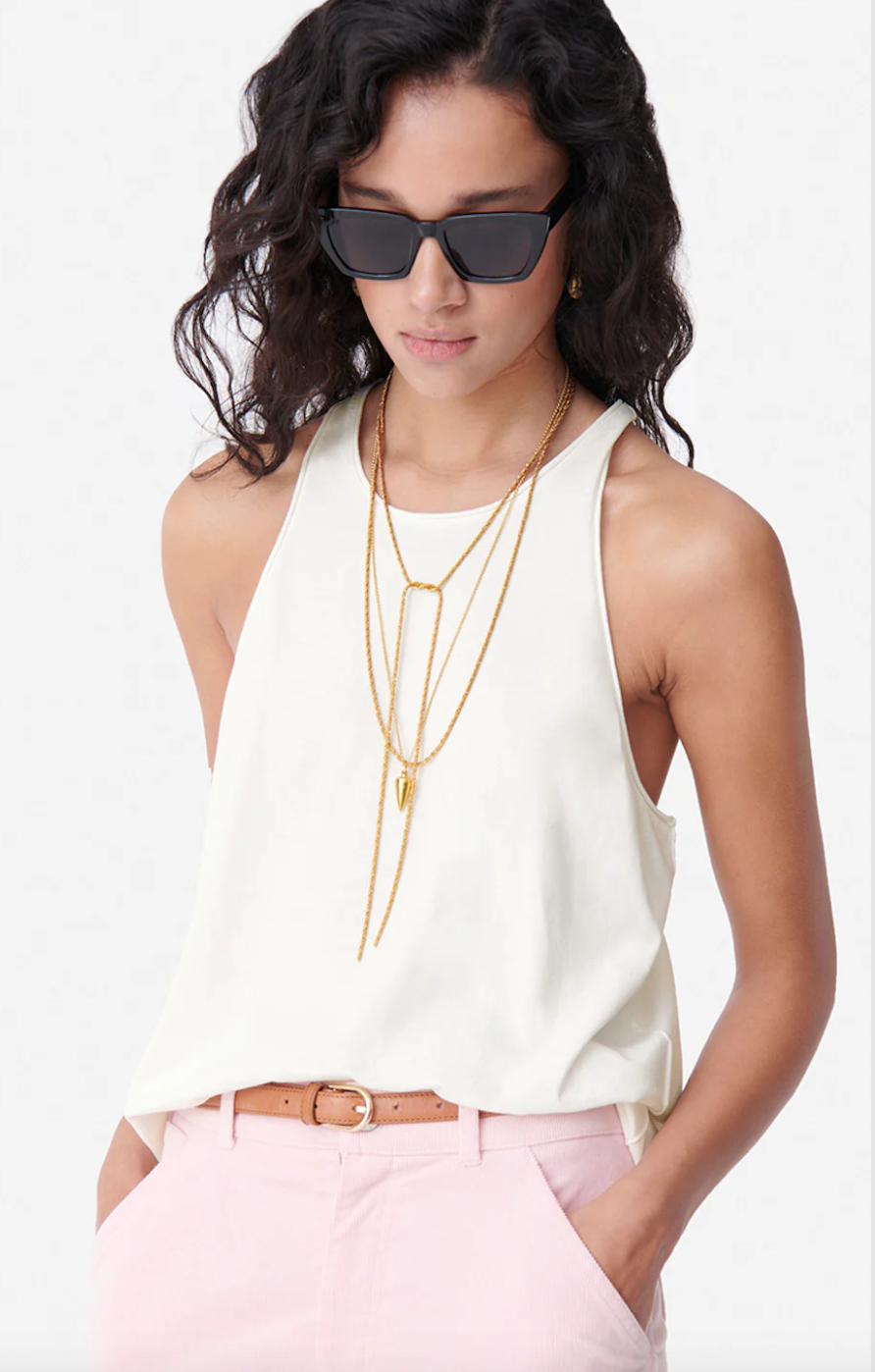 Cosma tank, off-white