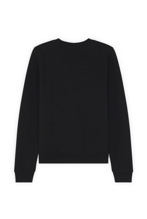 Fox head patch regular sweatshirt, black