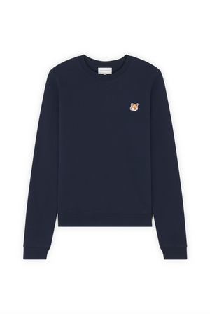 Fox head patch regular sweatshirt, ink blue