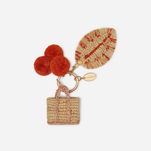 Leaf charm raphia