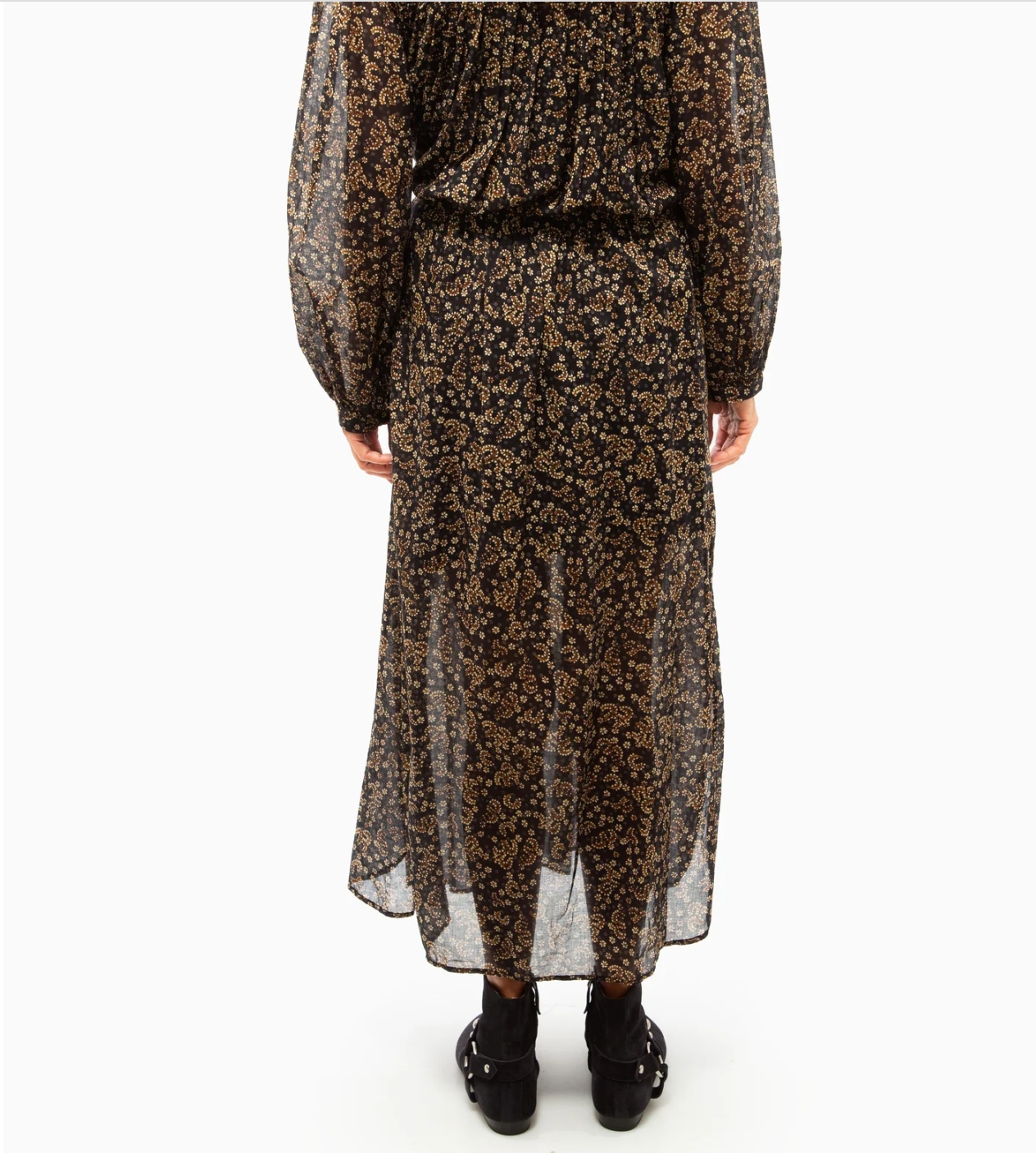 Dalida dress, black/ochre