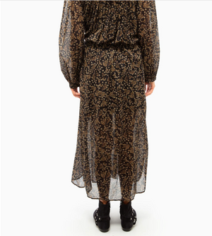 Dalida dress, black/ochre