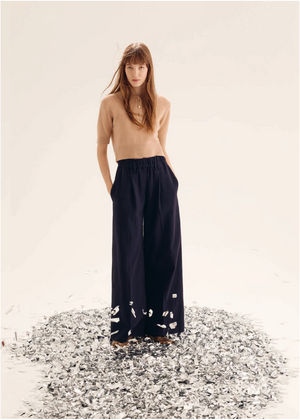 fluid cotton pants, notte
