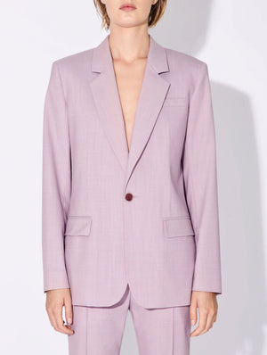 Pale pink alpaca suit jacket