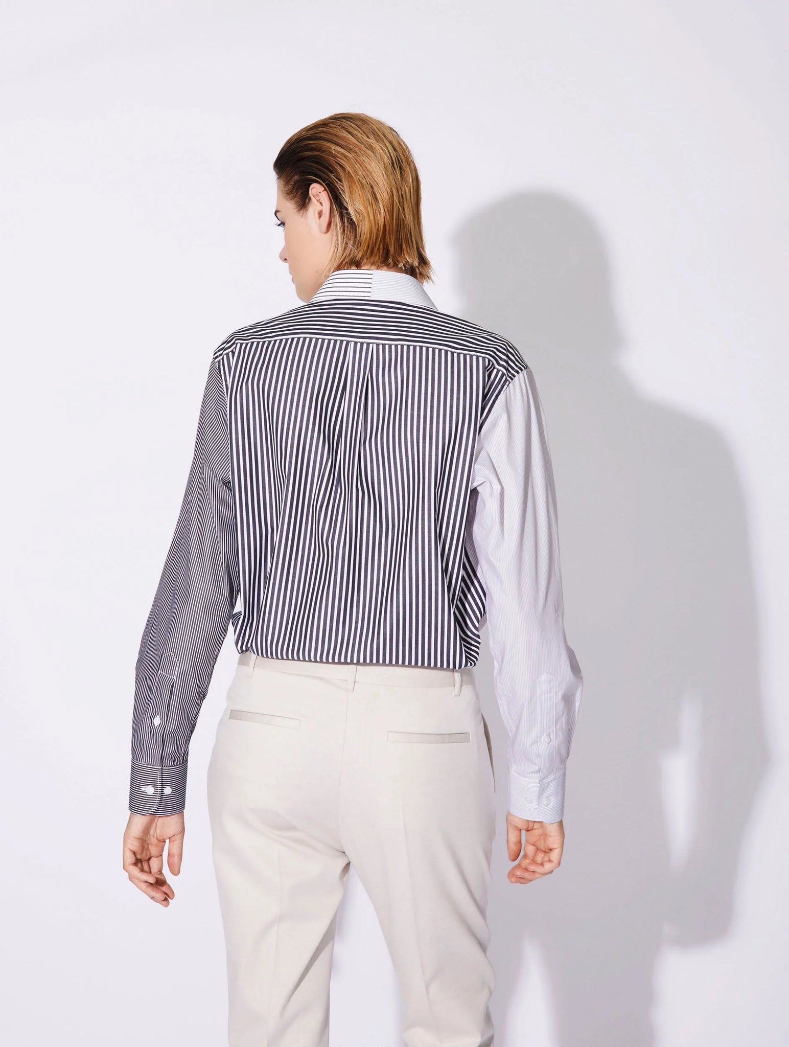 BB black white stripe shirt