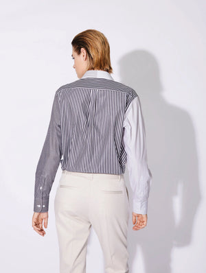 BB black white stripe shirt