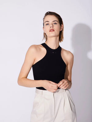 Racer stud tank, black