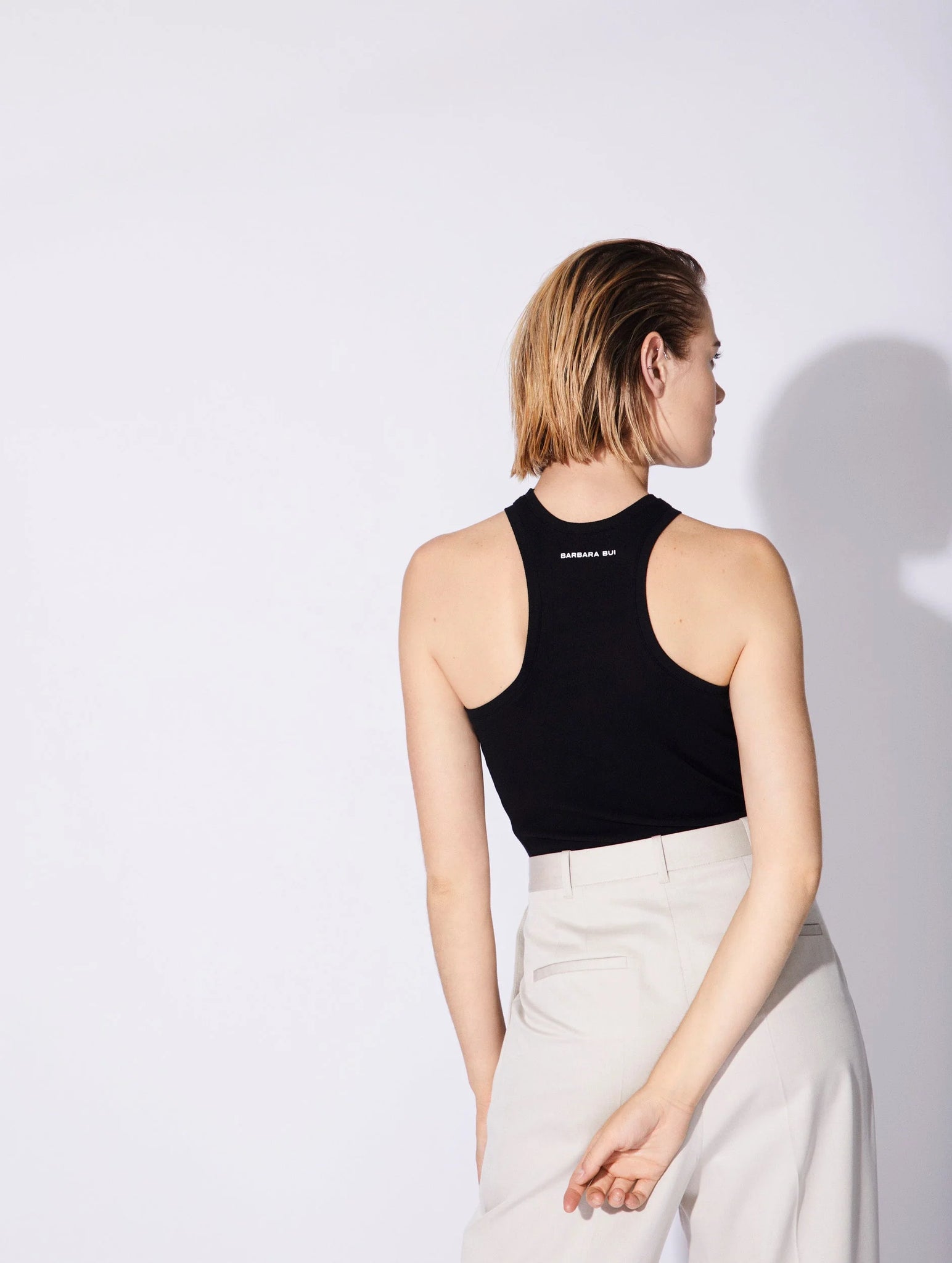 Racer stud tank, black