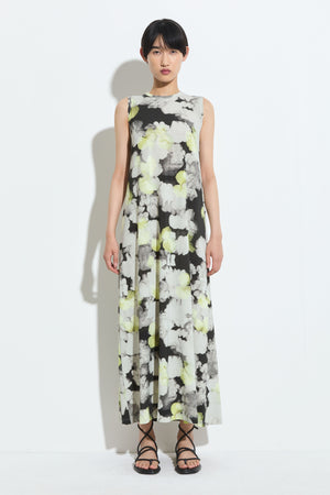 Dalmanu jersey dress, black citron hib