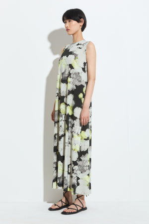 Dalmanu jersey dress, black citron hib