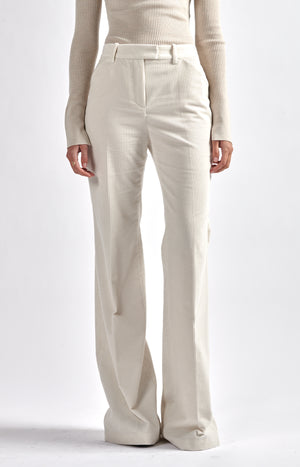 Luxe cream corduroy flares, bb