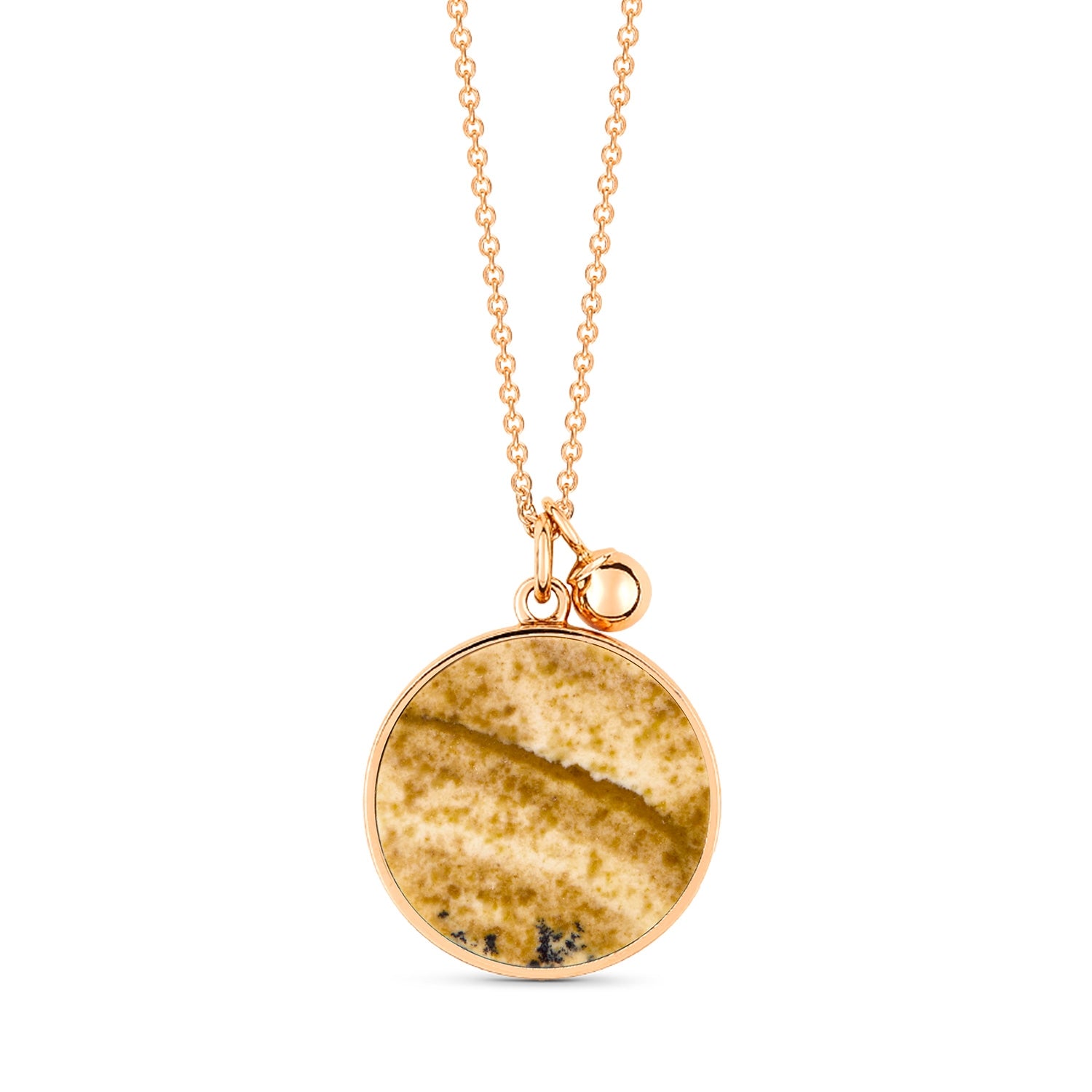 Ever Picture Jasper Disc on Chain