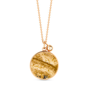Ever Picture Jasper Disc on Chain