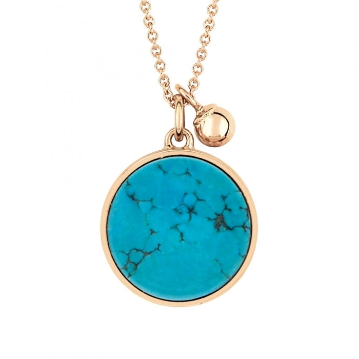 Ever Turquoise Disc On Chain