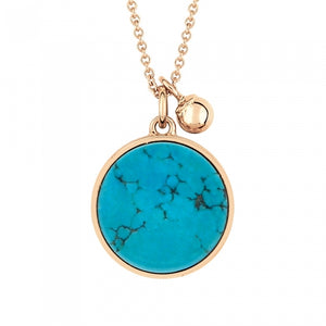 Ever Turquoise Disc On Chain
