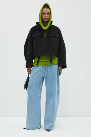 Juna cropped jacket, Black