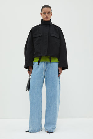 Juna cropped jacket, Black
