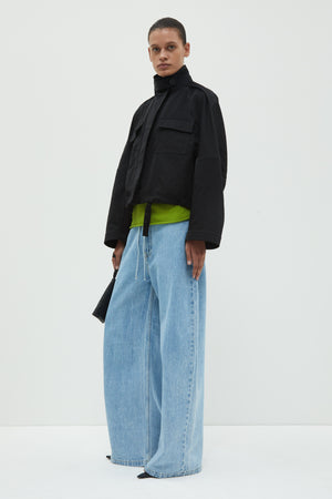 Juna cropped jacket, Black