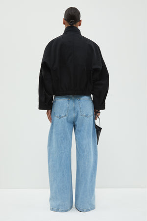 Juna cropped jacket, Black