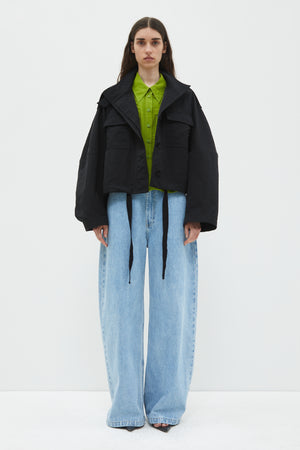 Juna cropped jacket, Black