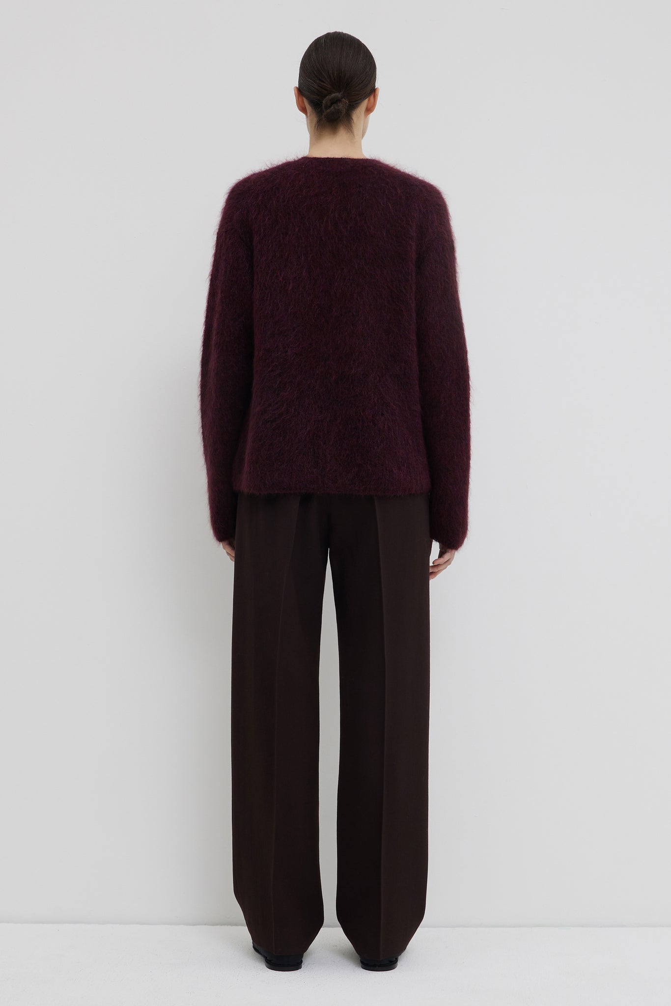 Kabriella oversized sweater, Plum